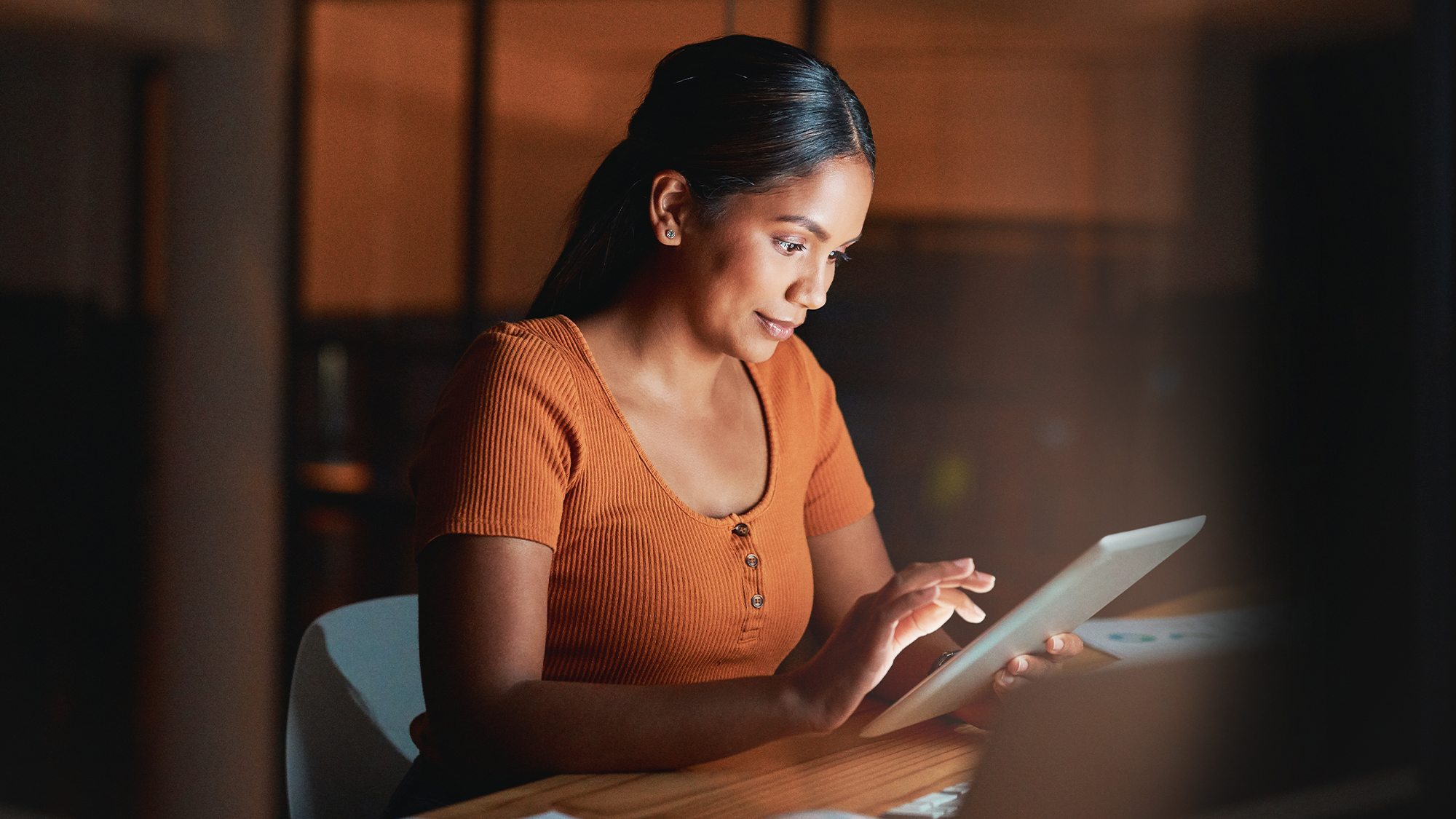 Shot of an attractive young businesswoman sitting